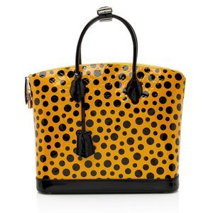 Louis Vuitton Limited Edition Kusama Monogram Vernis Infinity Dots Lockit MM